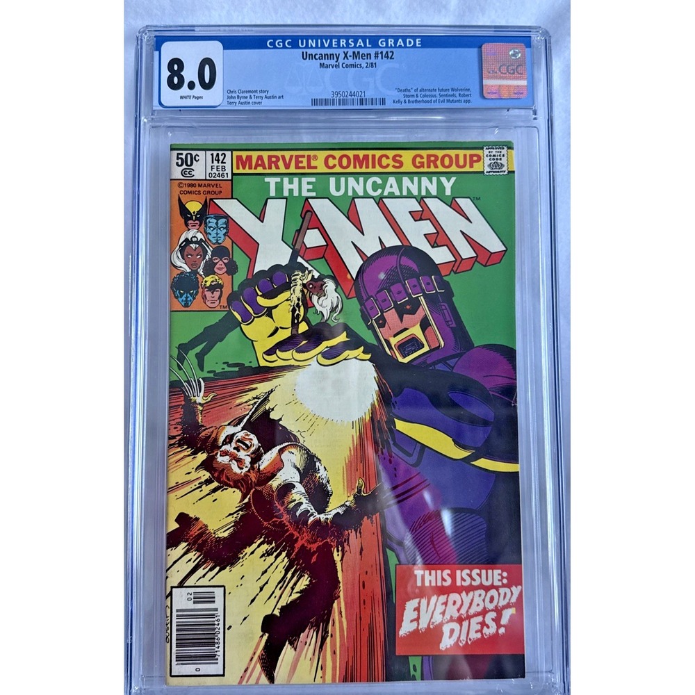 The Uncanny X-MEN #142 CGC 8.0 Marvel Comics Feb 1981 Bronze Age John Byrne